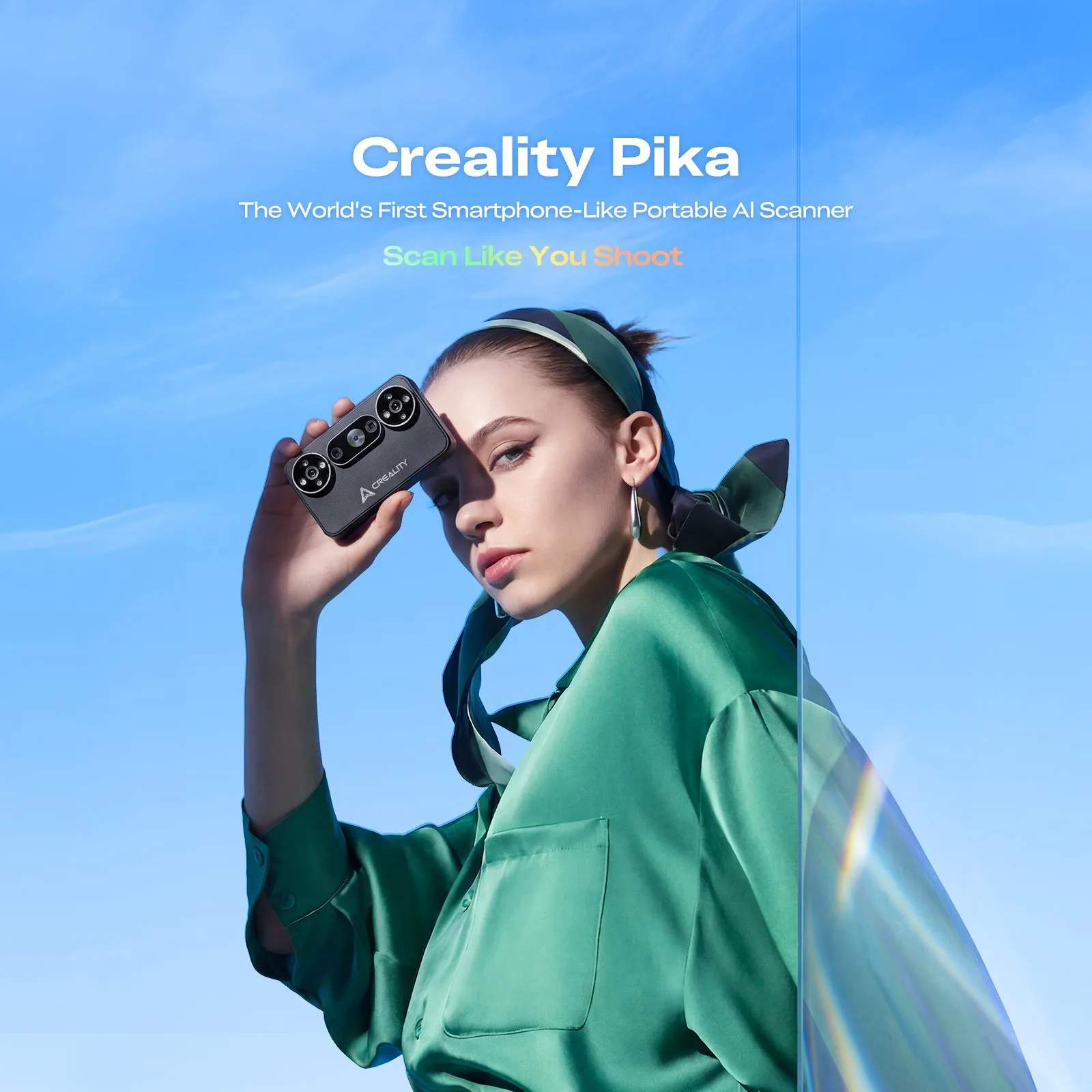 Creality Pika 3D Scanner — Çift Işıklı Sistem