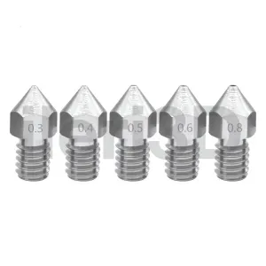MK8 Çelik Nozzle - Ender 3 Nozzle Paslanmaz Çelik 1.75 mm