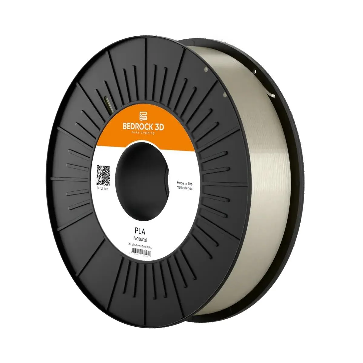 Bedrock PLA Filament 1.75mm Naturel
