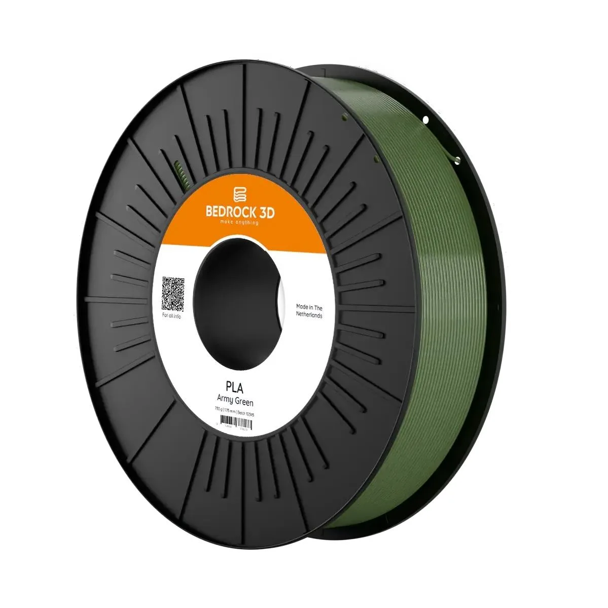 Bedrock PLA Filament 2.85mm Asker Yeşili