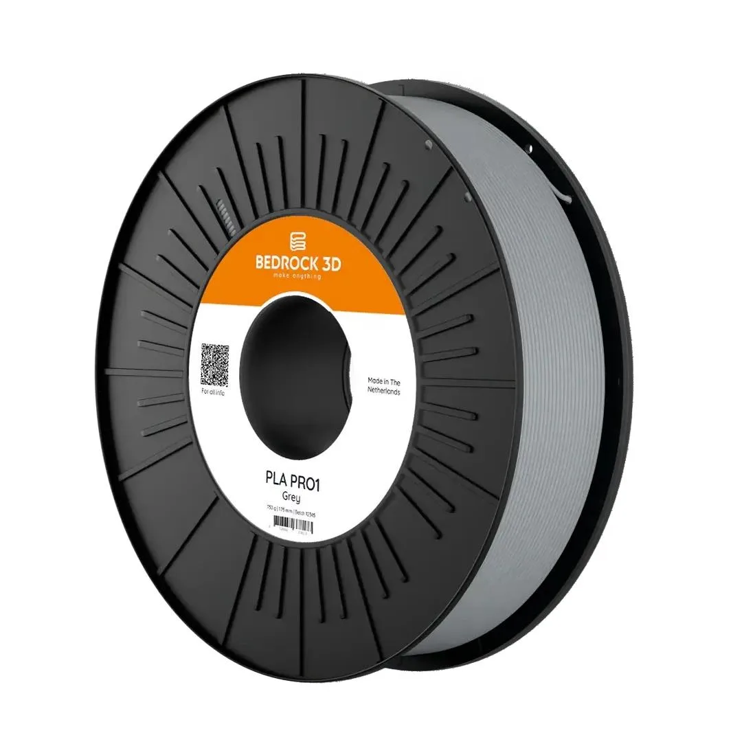Bedrock PLA PRO1 Filament 1.75mm Gri