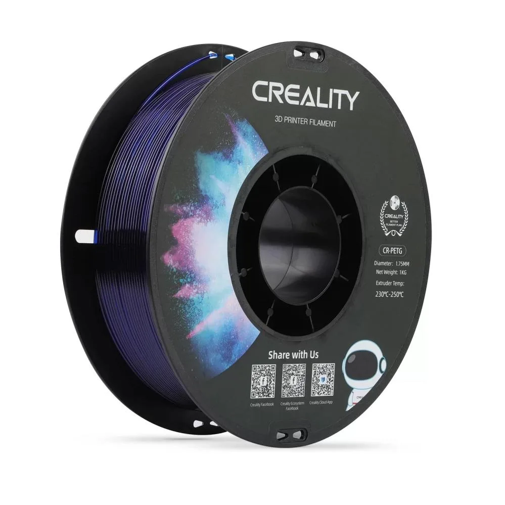 Creality CR-PETG Filament Transparan Mavi