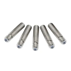 E3DV5 Uyumlu M6-M6 Teflonlu Çelik Barel-30mm görseli 5
