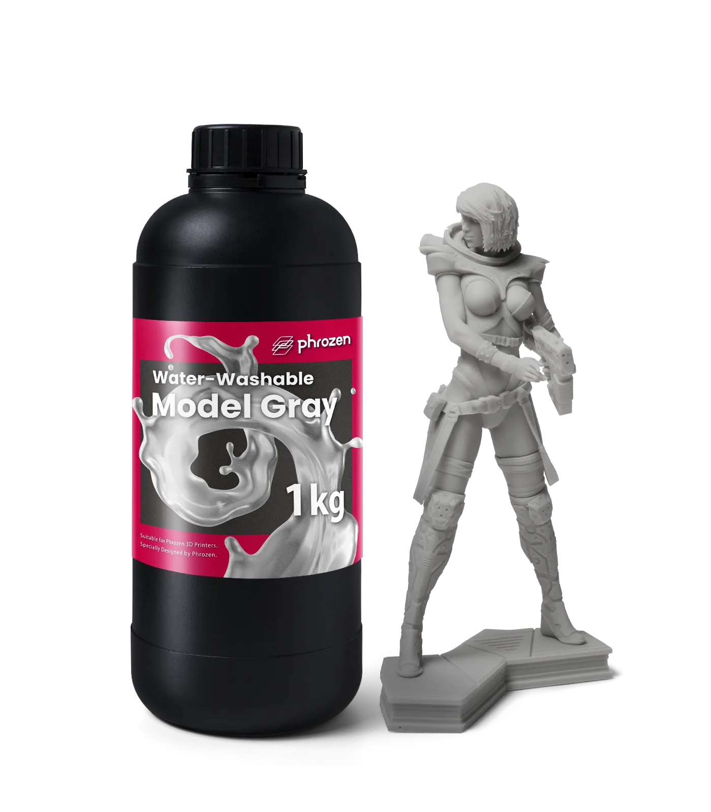 Phrozen Water Washable Suyla Yıkanabilir Reçine - Model Gray (Gri) - 1 KG