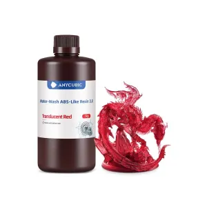 Anycubic Water Wash Abs Like 3.0 Reçine Trans Red