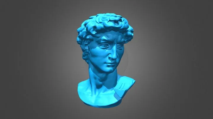 David Büstü — Revopoint INSPIRE 2 ile tarandı — 3D model kapağı