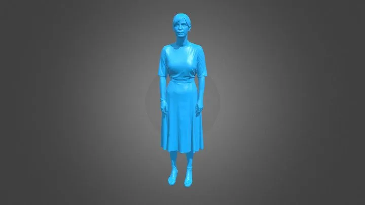 Kadın Figürü — POP 4 ile taranmıştır — 3D model kapağı